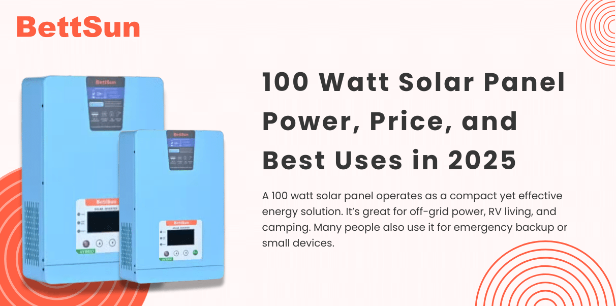 Panel solar de 100 vatios